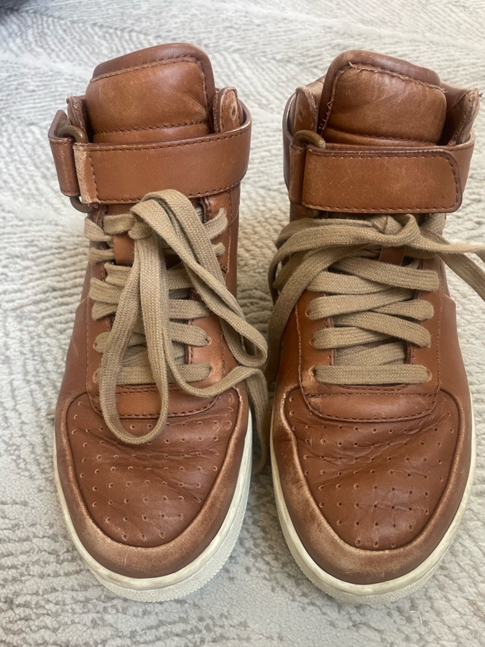 Celine Women’s High-Top Leather Sneakers in Brown - Picture 13 of 13